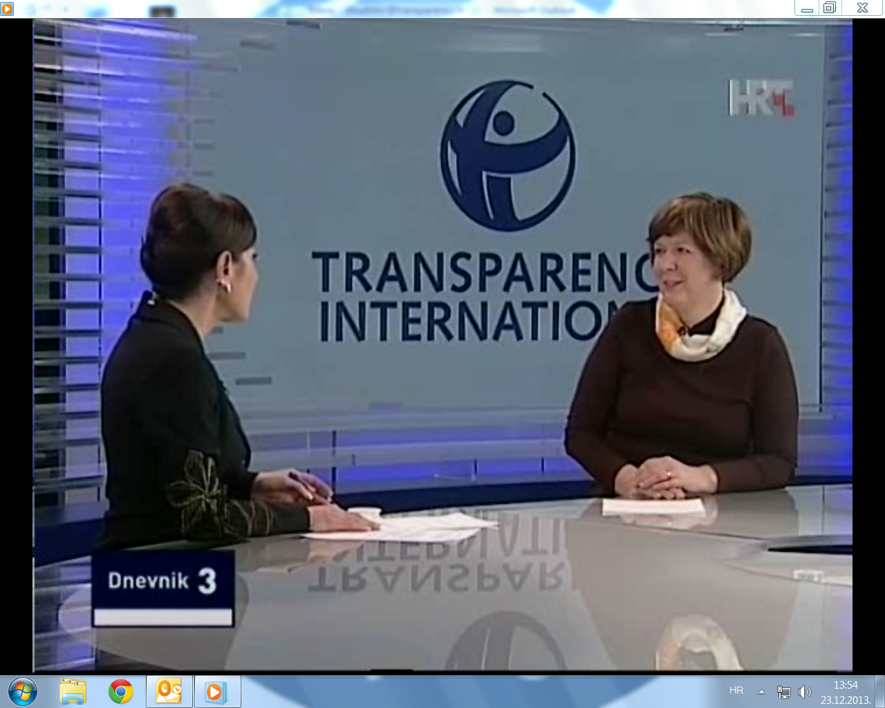 About the Report of the State revision on the the work of the political parties for the year 2012