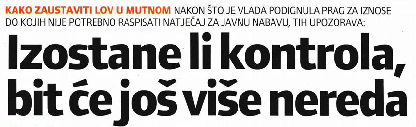 In the absence of control, there will be more riots